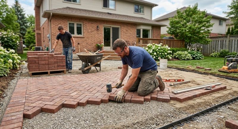 Brick Landscaping Installation in Norwalk, CT