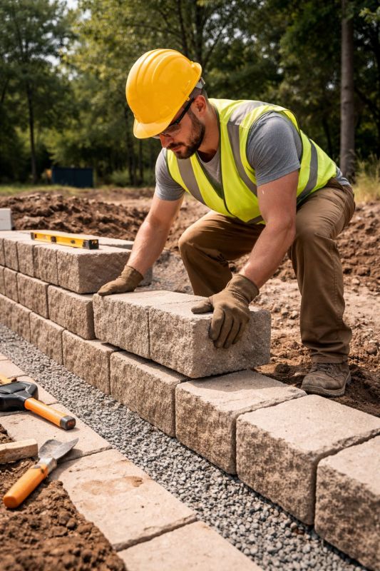 Concrete Blocks Installation in West Hartford, CT