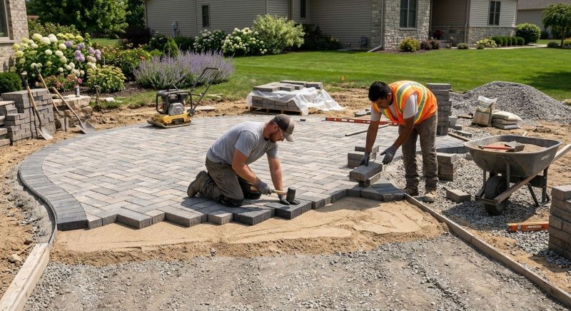 Garden Pavers Installation in Boston, MA